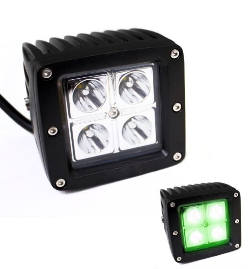 RACESPORT LT GREEN X-HUNTER SERIES LED 3 X 3IN 1 - RSXH3X316W