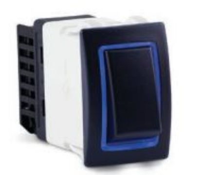 SIERRAMARINE ROCKER SWITCH  HALO DPST  BLUE HALO - RK40650B