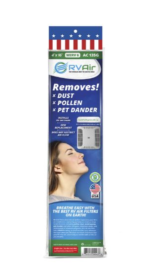 RV AIR INC. COLEMAN OEM SURE CUT MERV-6 AC FLTR - AC135G