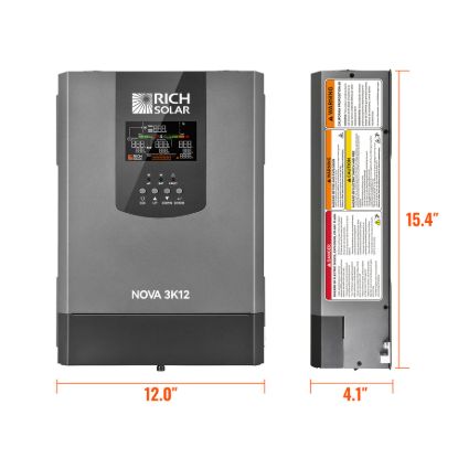 RICH SOLAR NOVA 3000W INVERTER W/ TRANSFER - RSV3P12TS