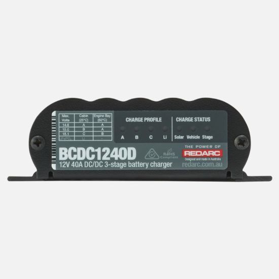 REDARC DC-DC CHARGER 12V40A OUT - BCDC1240D