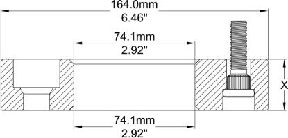 REVOLUTION WHEEL ADAPTER  6061 BILLE - 5450475550