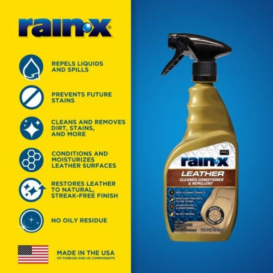 RAIN X RX PRO LTHR CLN CN & RP 5X16OZ - 620236SRP
