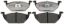 R/M BRAKES BRAKE PAD SET - EHT768