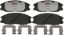 R/M BRAKES BRAKE PAD SET - EHT864AH