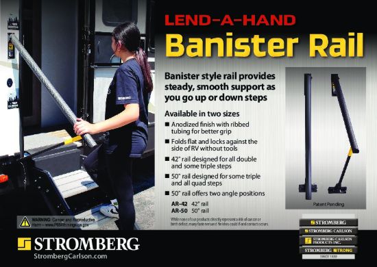 STROMBER 42' BANISTER STYLE LEND-A-HAND RAIL - AR42