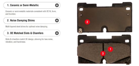 R/M BRAKES BRAKE PAD SET - MGD1498C