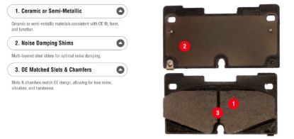R/M BRAKES BRAKE PAD SET - MGD632MH