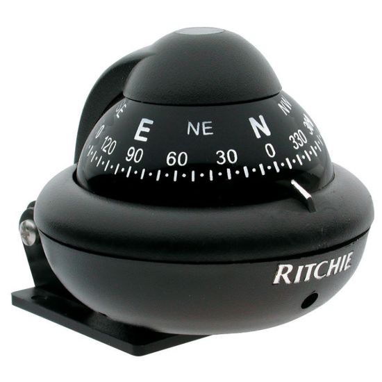 RITCHIE NAVI COMPASS  BRKT MNT  2' DIAL  BLACK - X10BM