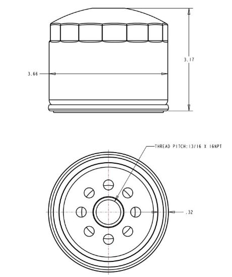 SIERRAMARINE OIL FILTER - 1878242