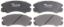R/M BRAKES CERAMIC DISC PADS - PGD579C