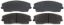 R/M BRAKES DISC BRAKE PAD - SGD1056C
