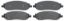 R/M BRAKES BRAKE PAD SET - SGD1068M