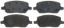 R/M BRAKES DISC BRAKE PAD SET - SGD1093C