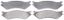 R/M BRAKES DISC BRAKE PADS - SGD702M