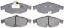 R/M BRAKES ECNMY METALLIC BRAKE PADS - SGD869M
