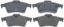 R/M BRAKES DISC BRAKE PAD SET - SGD973C