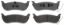 R/M BRAKES DISC BRAKE PAD SET - SGD998C
