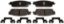 R/M BRAKES BRAKE PAD SET - SP1194PPH
