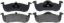 R/M BRAKES BRAKE PAD SET - SP1279TRH