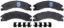 R/M BRAKES BRAKE PAD SET - SP1329TRH