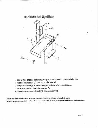 RACK'EM MFG TRIM LINE RACK 3/5 LB.SPL - RA9