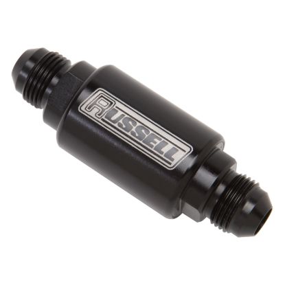 RUSSELL/EDEL FUEL FILTER  #6 MALE BLK - 650133