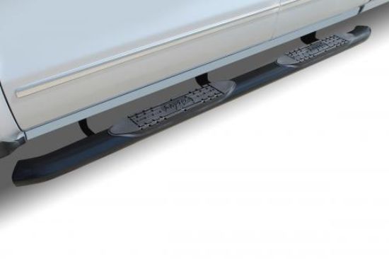 RAPTOR 5' CURVED BLACK OVAL STEP BARS - 16010313B