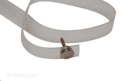 RV DESIGNER 18' PLASTIC TIE BACK CLEA - A750