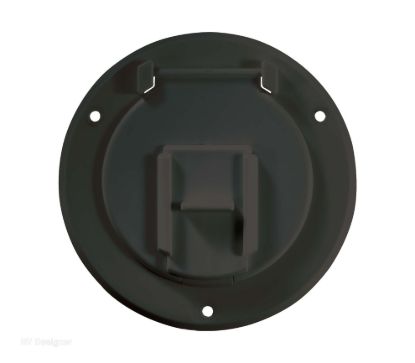 RV DESIGNER CABLE HATCH BLK 4.3X2.3' - B123