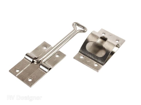 RV DESIGNER 4' ENTRY DOOR HOLDER ZINC - E217