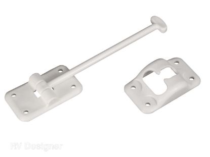 RV DESIGNER 6' T-STYLE DOOR HOLDER WH - E235