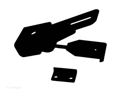 RV DESIGNER BLK FOLDING CAMPER LATCH - E314