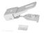 RV DESIGNER FOLDING CAMPER LATCH WHIT - E316