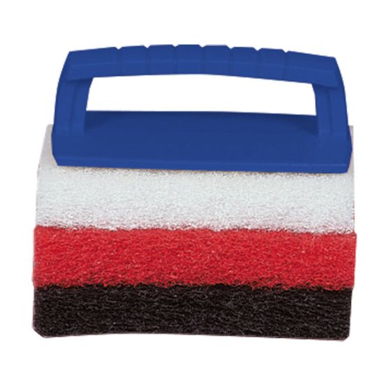 STAR BRITE SCRUB KIT HANDLE/3 PADS - 040023PW