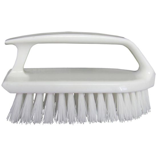 STAR BRITE SCRUB BRUSH/CURVED PLASTIC HANDLE - 040027