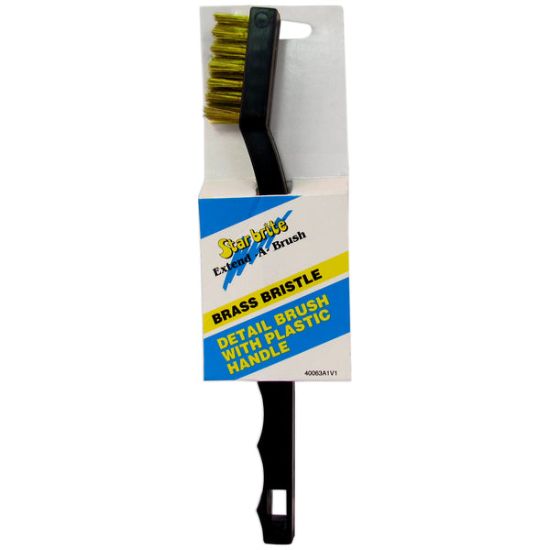 STAR BRITE DETAIL BRUSH W/PLASTIC HANDLE - 040063