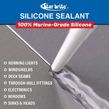 STAR BRITE SILICONE SEALANT 2.8OZ BLK - CA - 082103