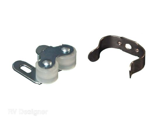 RV DESIGNER 2PK DOUBLE ROLLER CATCH - H203