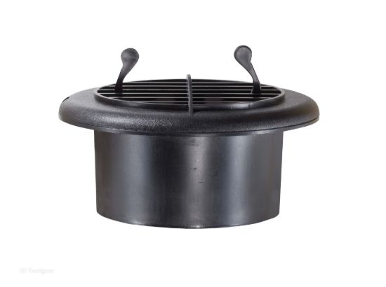 RV DESIGNER PROVENTS  DAMPERED  4'BLK - H815