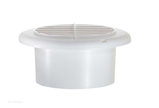 RV DESIGNER PROVENTS DAMPERED  4' WHT - H820