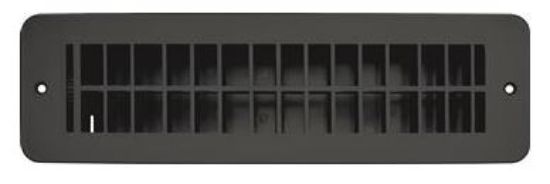 RV DESIGNER BLK PLAST VENT REG DAMP 2.25'X10' - H841