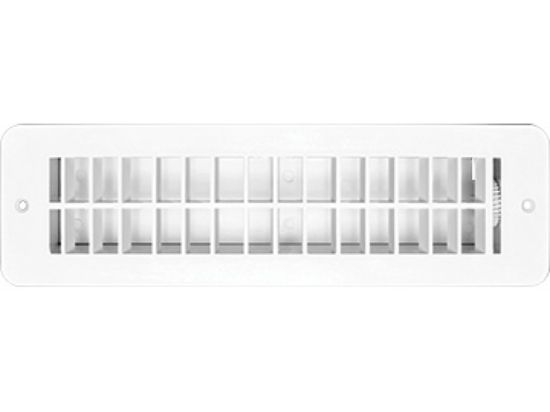 RV DESIGNER VENT REGISTER  WHITE  PLASTIC  DAMP - H851