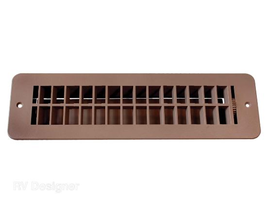 RV DESIGNER FLOOR REGISTER W/DAMPER-T - H860