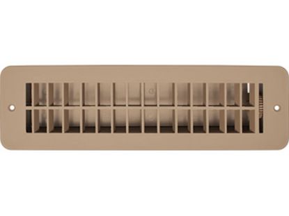 RV DESIGNER VENT REGISTER  TAN  PLASTIC  DAMP 2 - H861