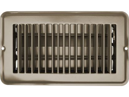 RV DESIGNER VENT REGISTER  TAN  METAL  DAMP 4'X - H871
