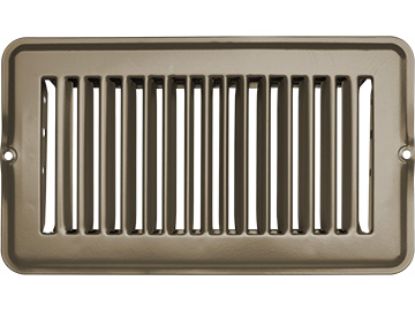 RV DESIGNER VENT REGISTER  TAN  METAL  UNDAMP 4 - H872