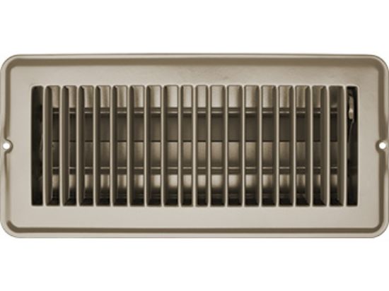 RV DESIGNER VENT REGISTER  TAN  METAL  DAMP 4'X - H874
