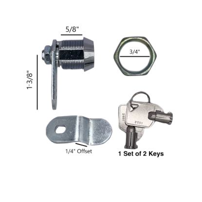 RV DESIGNER 4PK 5/8' COMPARTMENT LOCK - L325