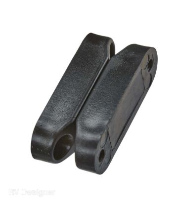 RV DESIGNER BLACK MAGNETIC CATCH SET - L607